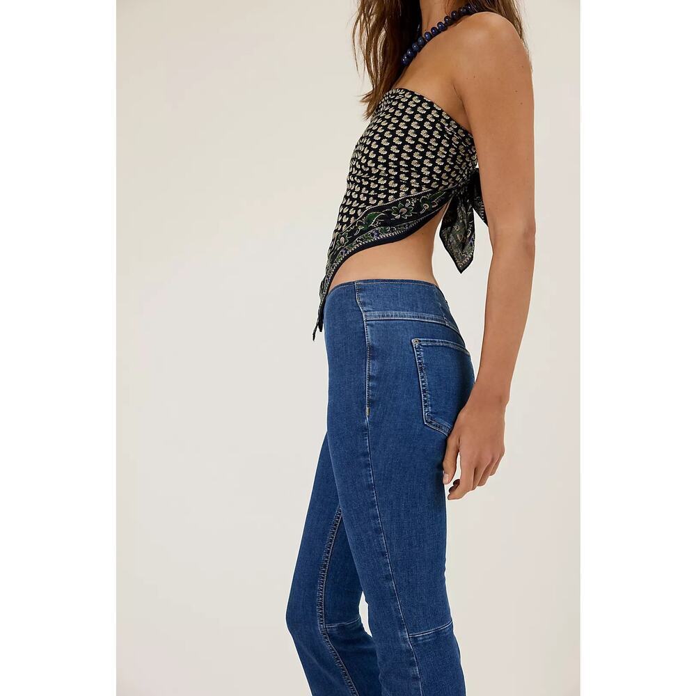 Free People We The Free Penny Pull-On Flare Jeans sz 27 $78 WJ189 - Picture 3 of 9